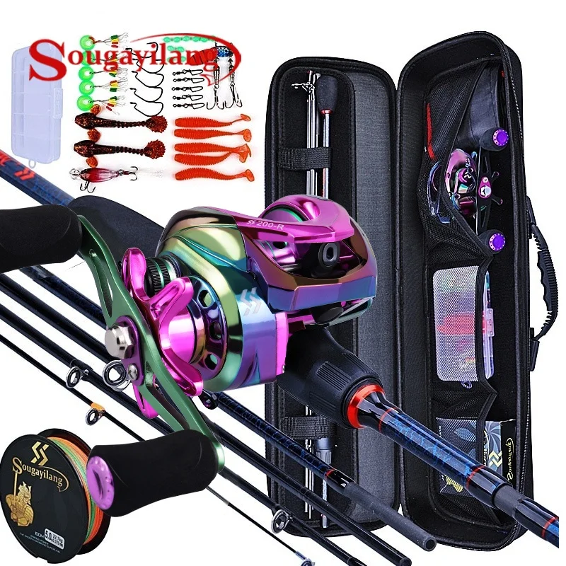 Fishing Rod Combo - Sougayilang Hengels en Rollen 5-delige Carbon