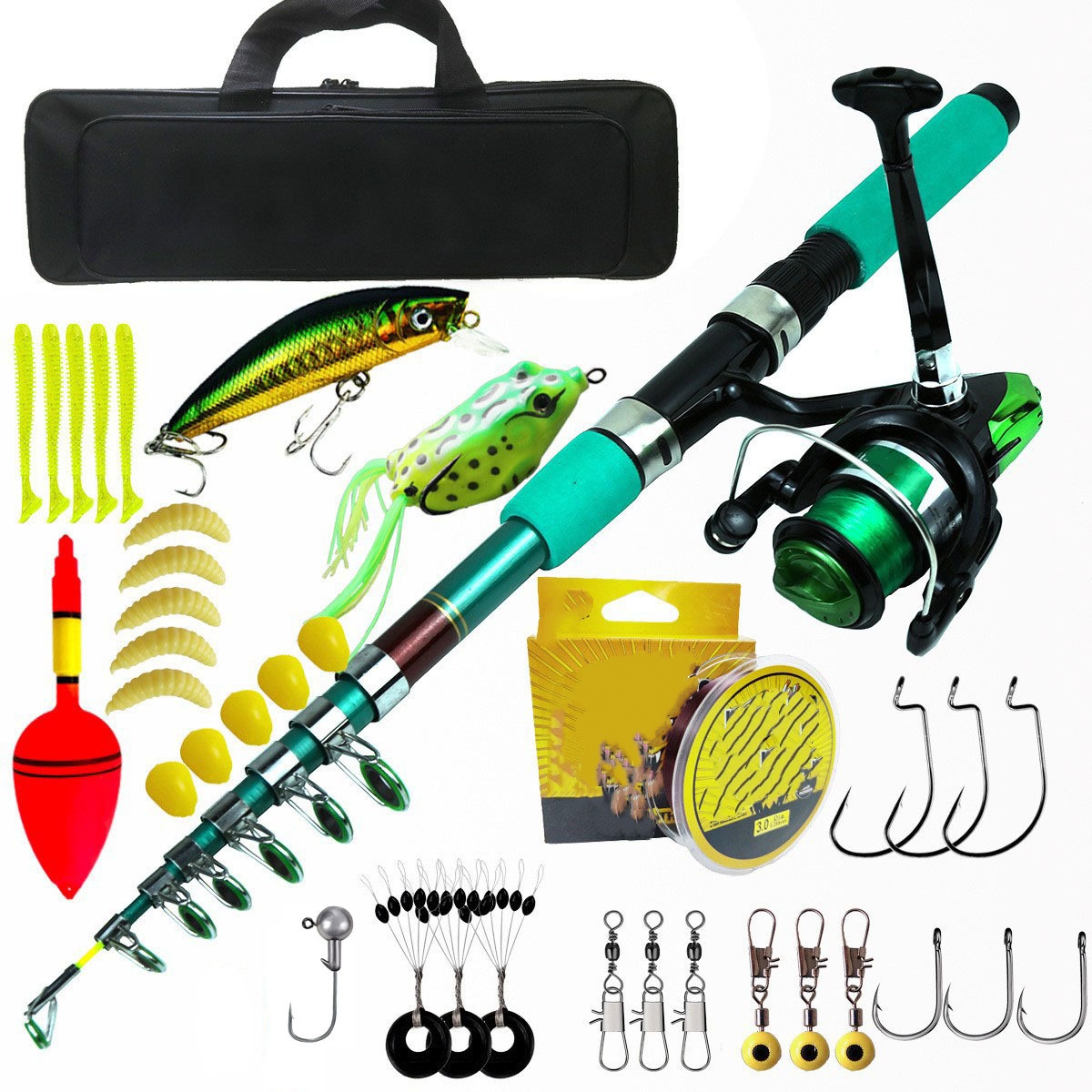 Draagbare ultralichte karper t - Fishing Rod Spinning recensie en prijs